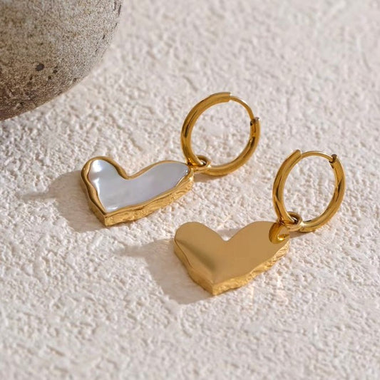 Cercei cu tortita in forma de inima Ariana